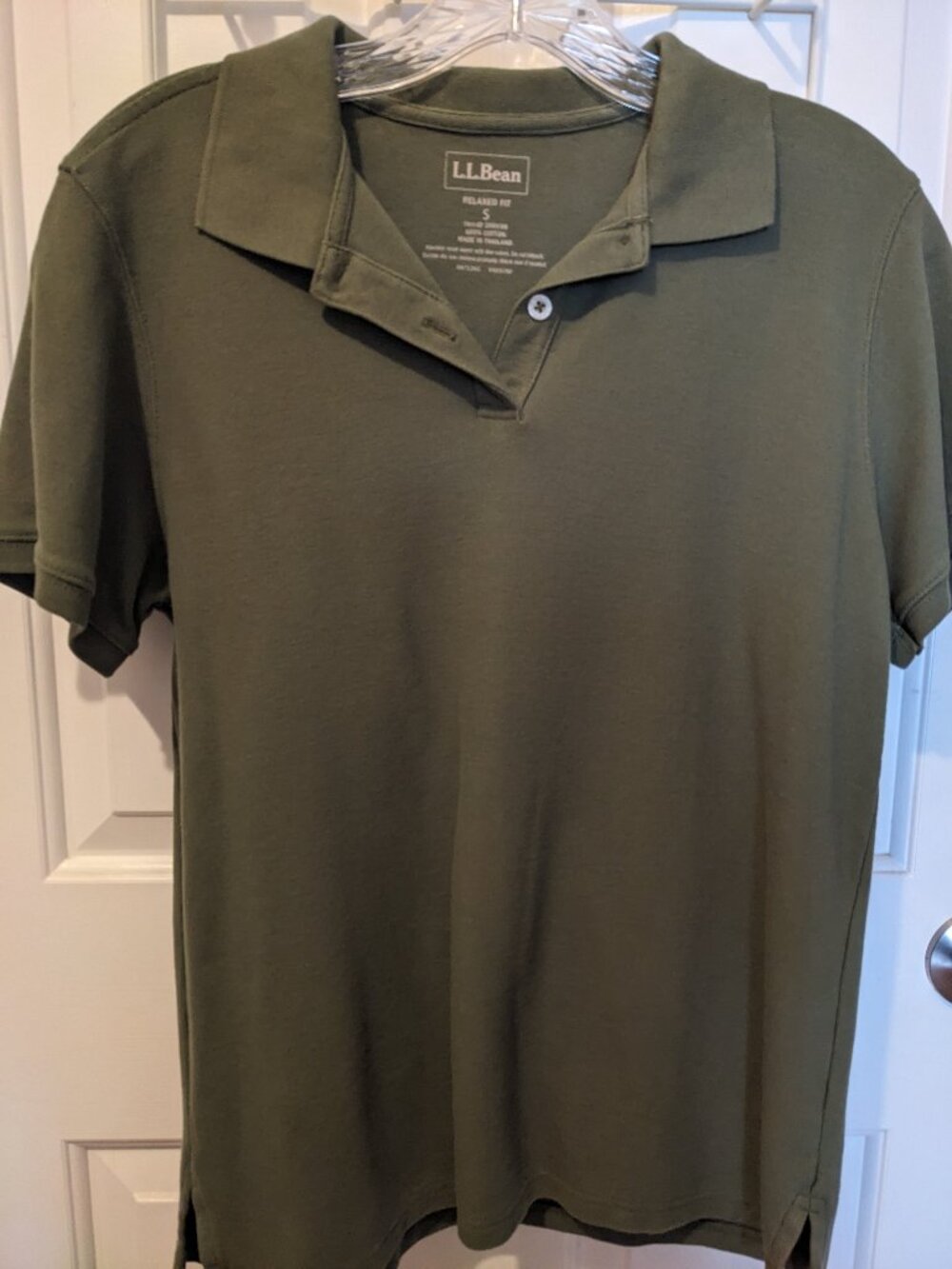 LL Bean womens cotton polo shirt
